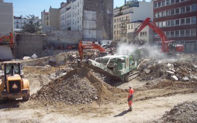 Démolition d'une tour