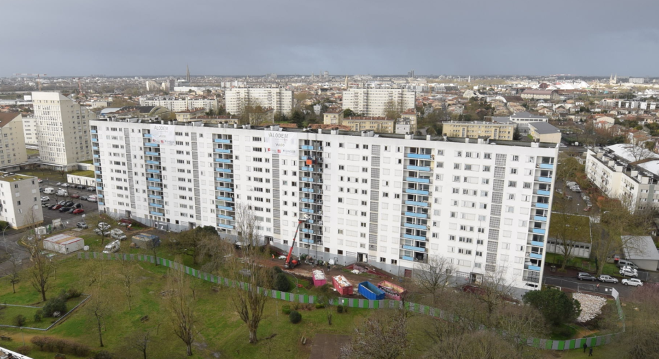 Déconstruction sélective d'une barre d'immeuble